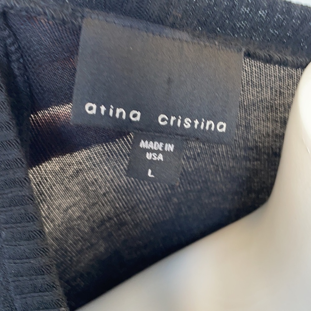 Atina Cristina mixed material sweater - Picture 3 of 7